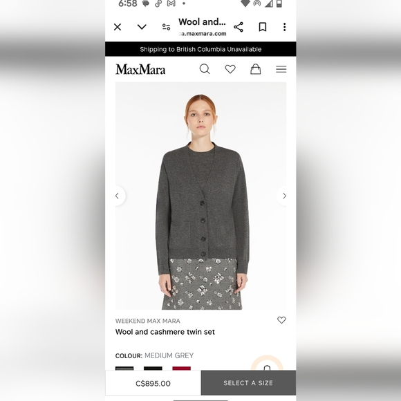 MaxMara V-neck sweater twin set in soft wool, viscose & cashmere Size XL - Picture 17 of 17